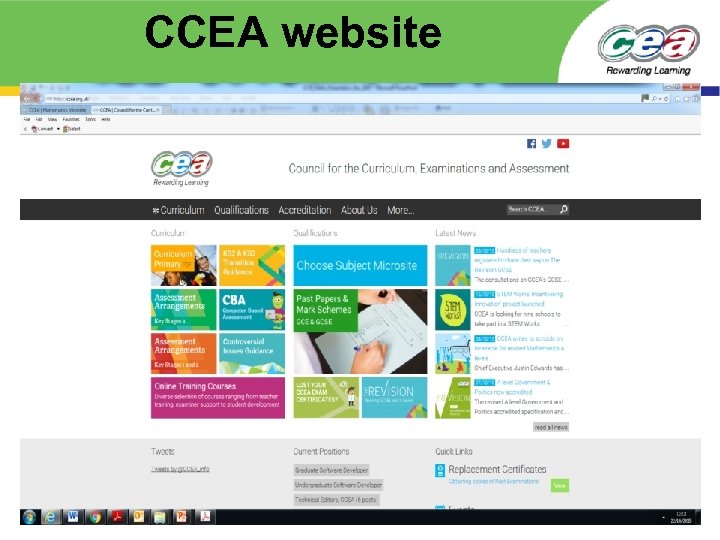 CCEA website 