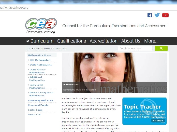 CCEA website 