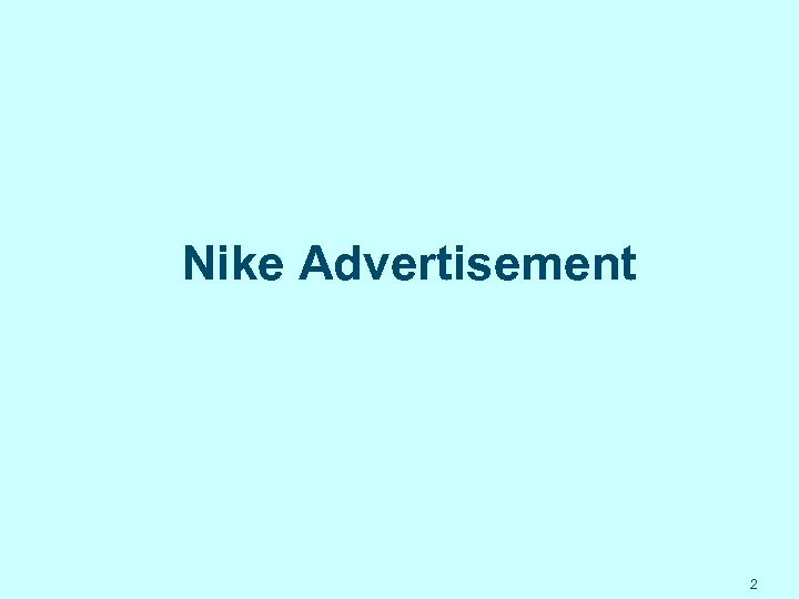 Nike Advertisement 2 