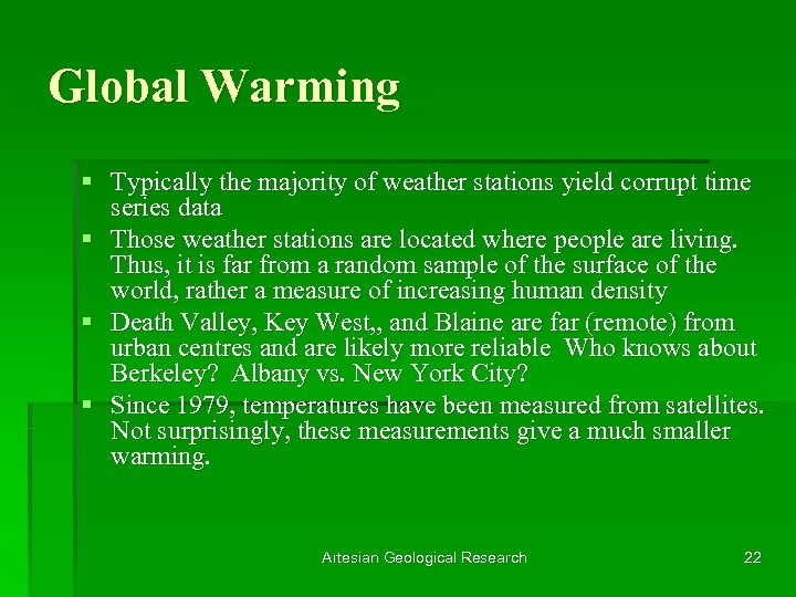 Global Warming § Typically the majority of weather stations yield corrupt time series data