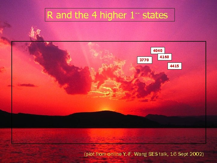 R and the 4 higher 1 -- states 4040 3770 4160 4415 (plot from