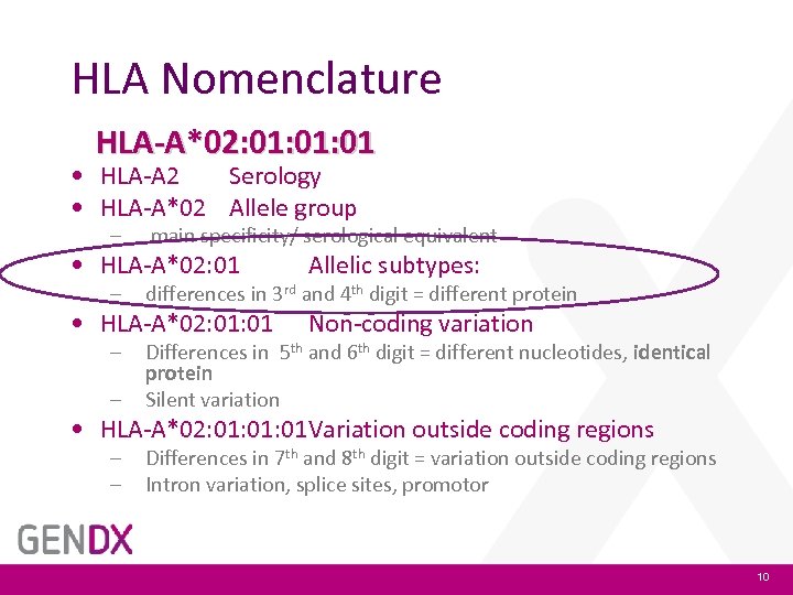 HLA Nomenclature HLA-A*02: 01: 01 • HLA-A 2 Serology • HLA-A*02 Allele group –