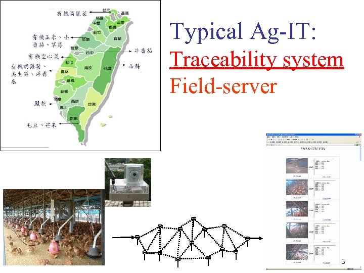 Typical Ag-IT: Traceability system Field-server 3 