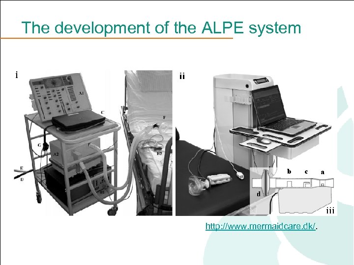 The development of the ALPE system http: //www. mermaidcare. dk/. 