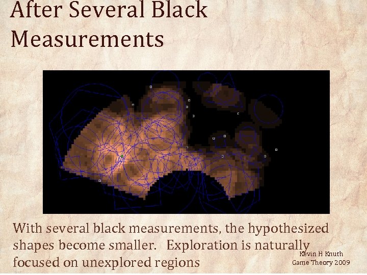After Several Black Measurements With several black measurements, the hypothesized shapes become smaller. Exploration