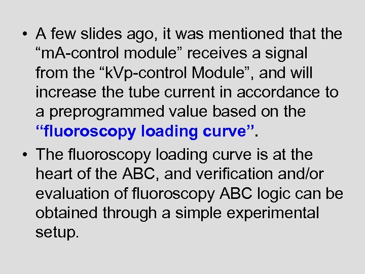  • A few slides ago, it was mentioned that the “m. A-control module”