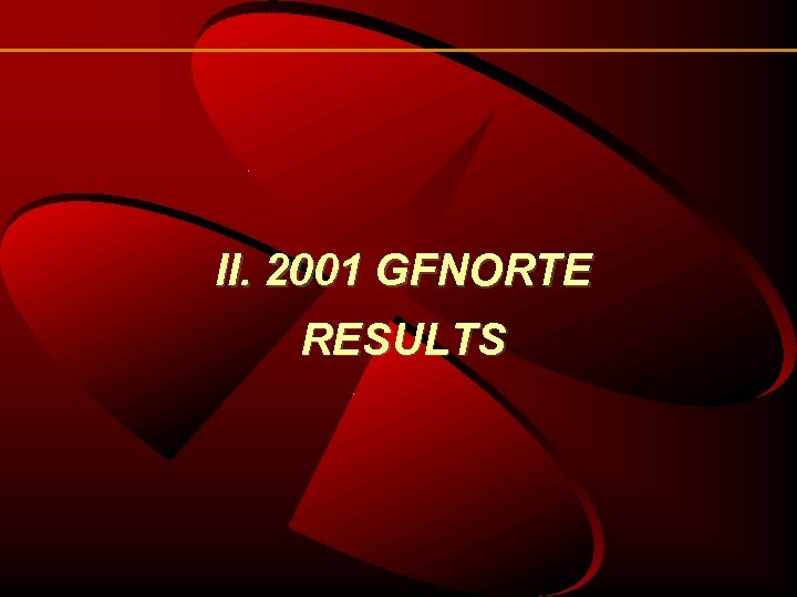 II. 2001 GFNORTE RESULTS 