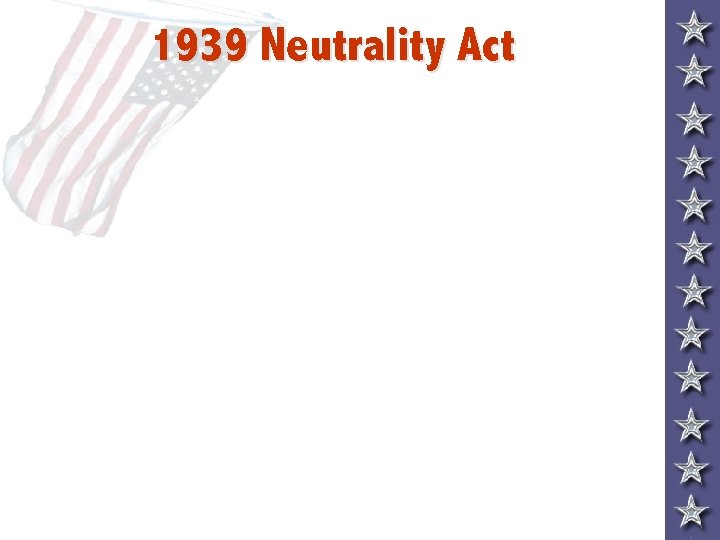 1939 Neutrality Act 