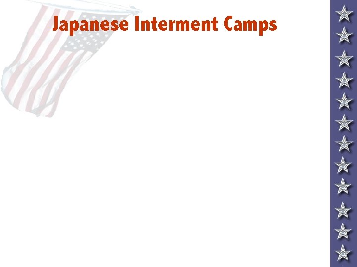 Japanese Interment Camps 
