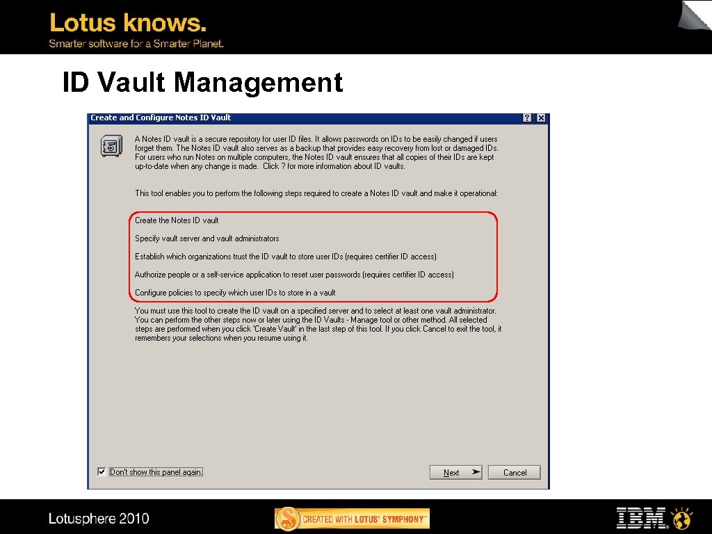 ID Vault Management 