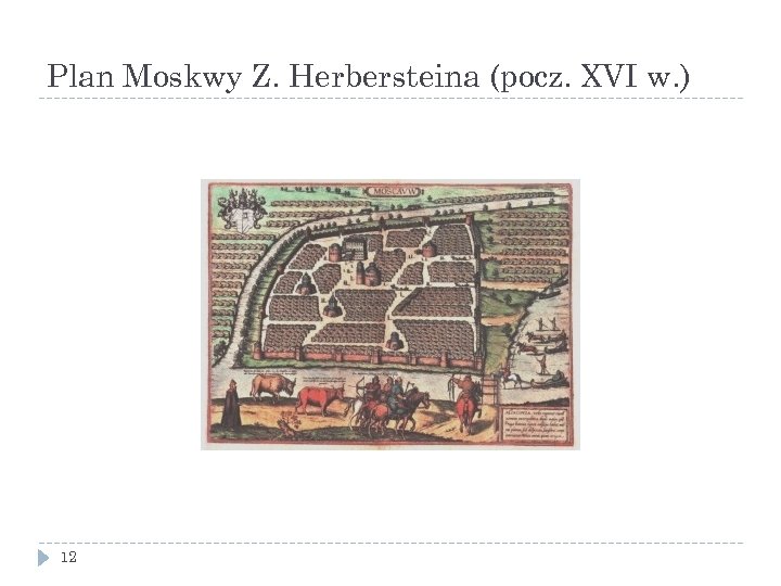 Plan Moskwy Z. Herbersteina (pocz. XVI w. ) 12 