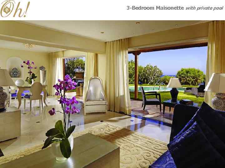 3 -Bedroom Maisonette with private pool Capsis Resort Crete 