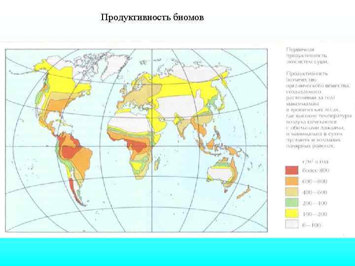 Биомы суши карта