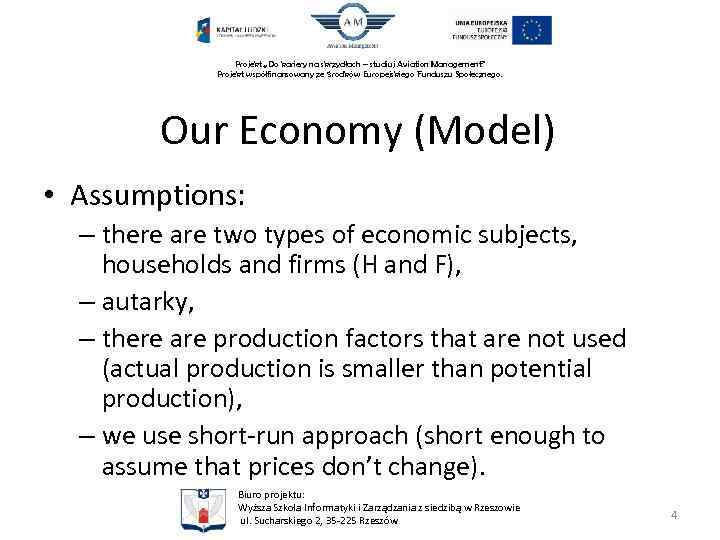 Projekt „Do kariery na skrzydłach – studiuj Aviation Management” Projekt współfinansowany ze środków Europejskiego