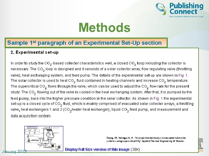 Methods st paragraph of an Experimental Sample 1 Describe how the problem Set-Up section