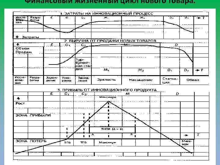 Финансовый жизненный цикл нового товара. 