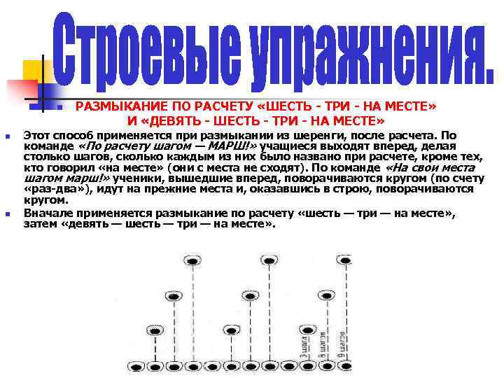 n n n РАЗМЫКАНИЕ ПО РАСЧЕТУ «ШЕСТЬ ТРИ НА МЕСТЕ» И «ДЕВЯТЬ ШЕСТЬ ТРИ