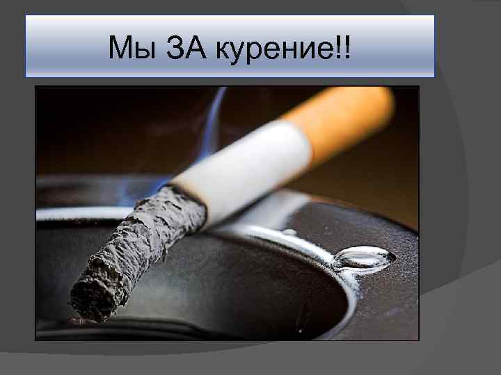Мы ЗА курение!! 