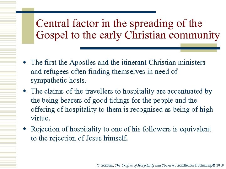 Central factor in the spreading of the Gospel to the early Christian community w