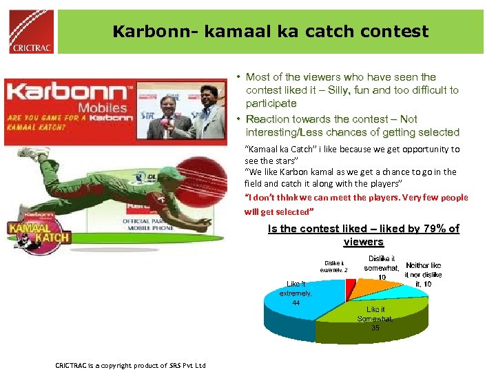 Karbonn- kamaal ka catch contest • Most of the viewers who have seen the
