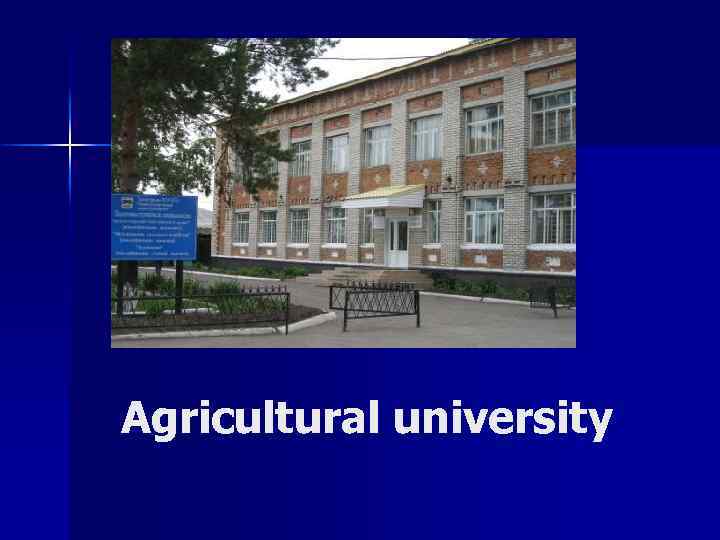 Agricultural university 