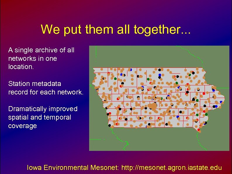 We put them all together. . . A single archive of all networks in