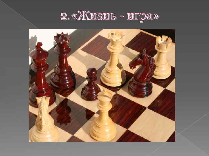 2. «Жизнь - игра» 