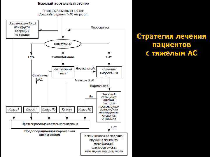 Стратегия лечения пациентов с тяжелым АС 