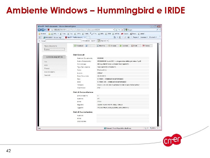 Ambiente Windows – Hummingbird e IRIDE 42 