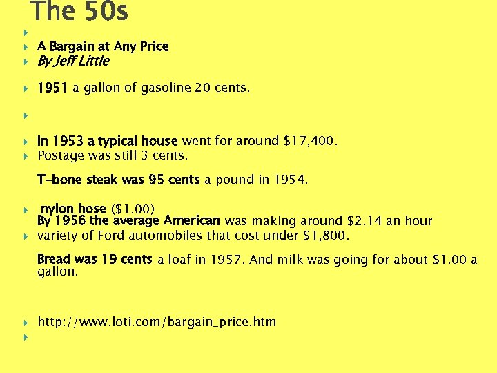  The 50 s A Bargain at Any Price By Jeff Little 1951 a