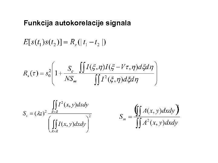 Funkcija autokorelacije signala 