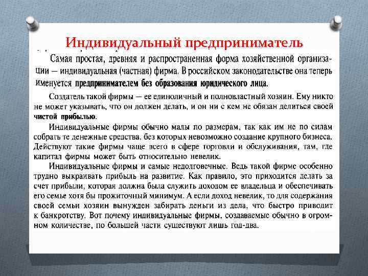 Индивидуальный предприниматель 