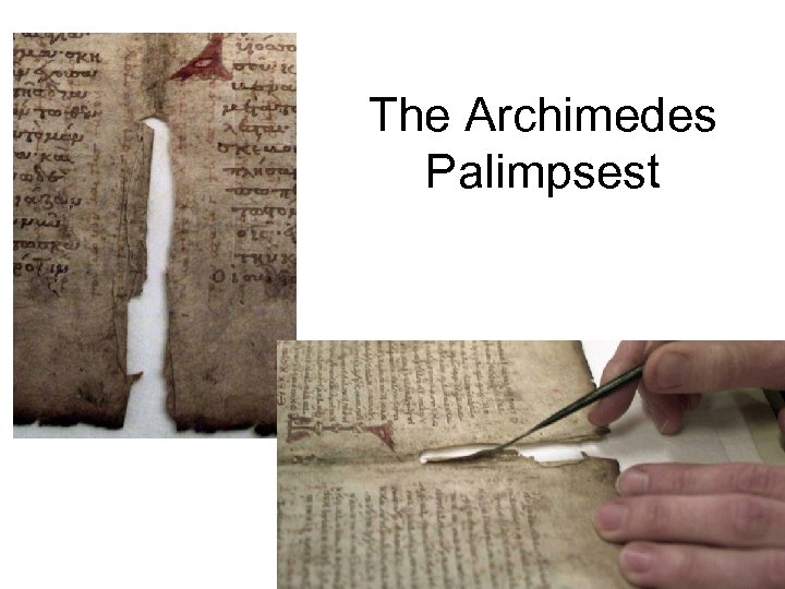 The Archimedes Palimpsest 