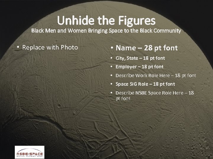 Unhide the Figures Black Men and Women Bringing Space to the Black Community •