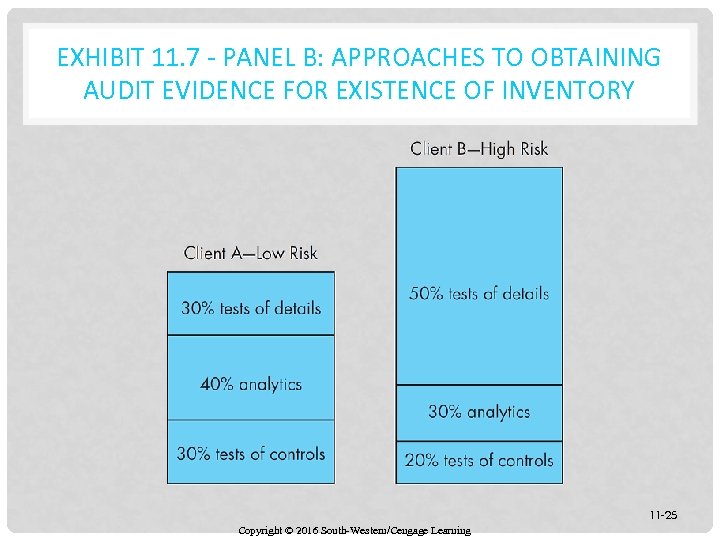EXHIBIT 11. 7 - PANEL B: APPROACHES TO OBTAINING AUDIT EVIDENCE FOR EXISTENCE OF