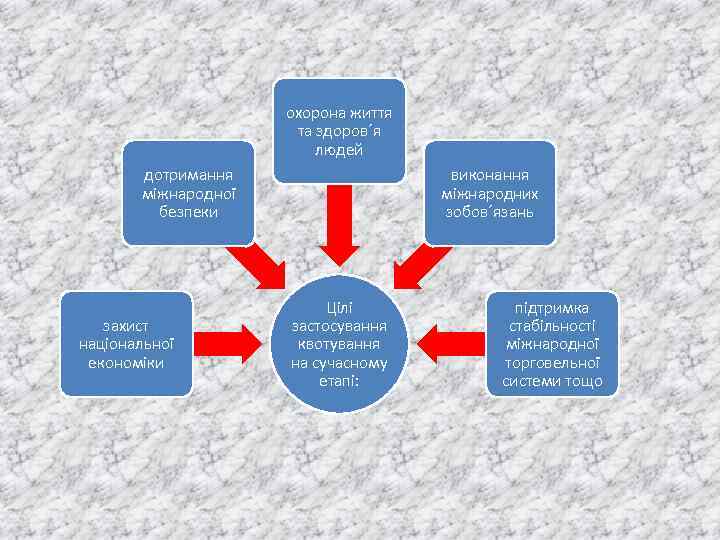 охорона життя та здоров´я людей дотримання міжнародної безпеки захист національної економіки виконання міжнародних зобов´язань
