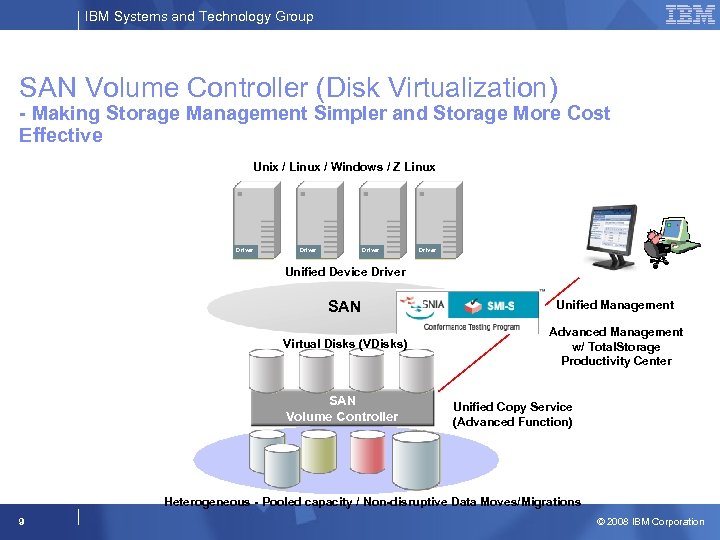 IBM Systems and Technology Group SAN Volume Controller (Disk Virtualization) - Making Storage Management
