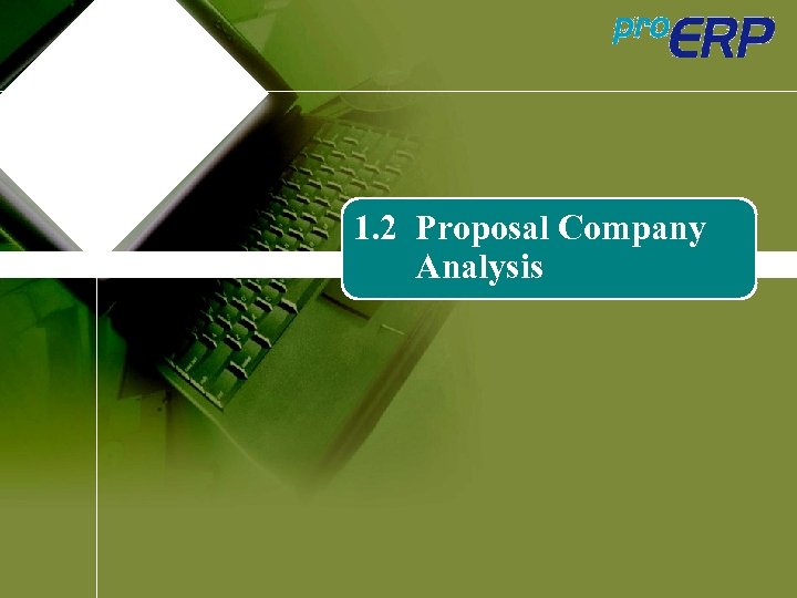 1. 2 Proposal Company Analysis 