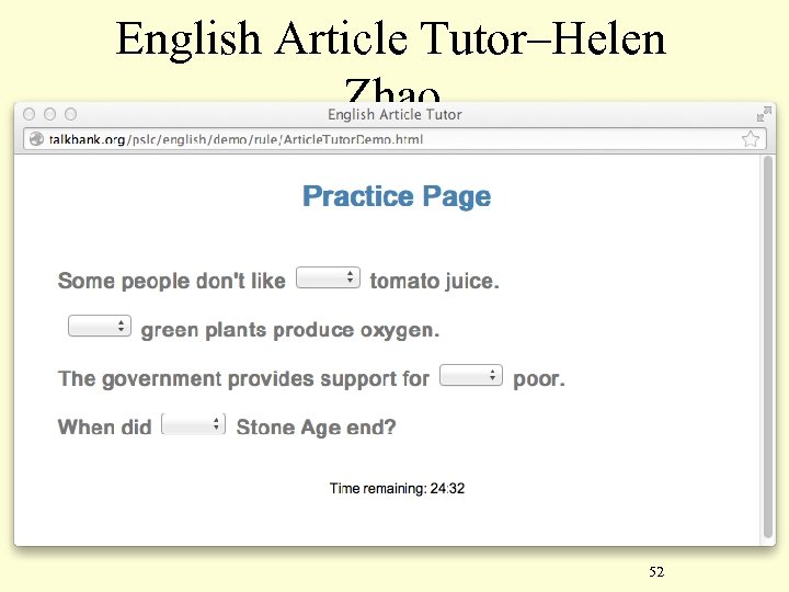 English Article Tutor–Helen Zhao 52 