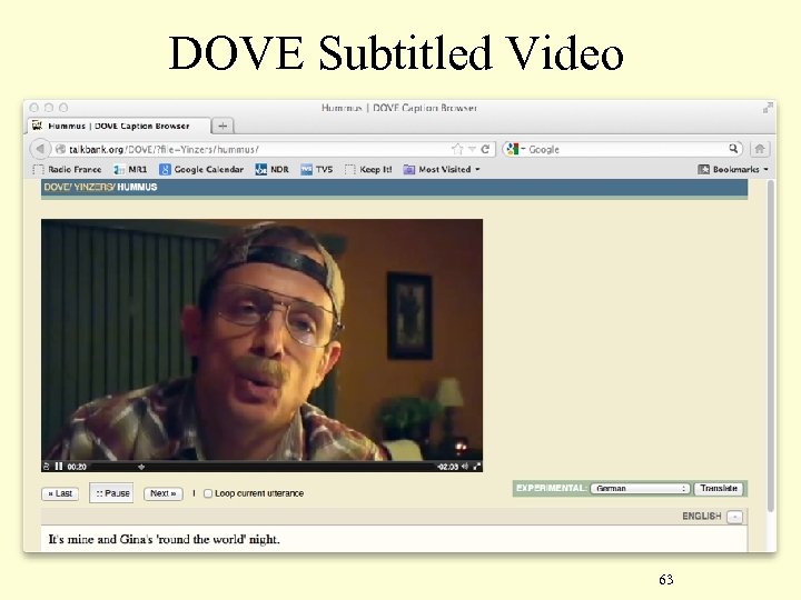 DOVE Subtitled Video 63 