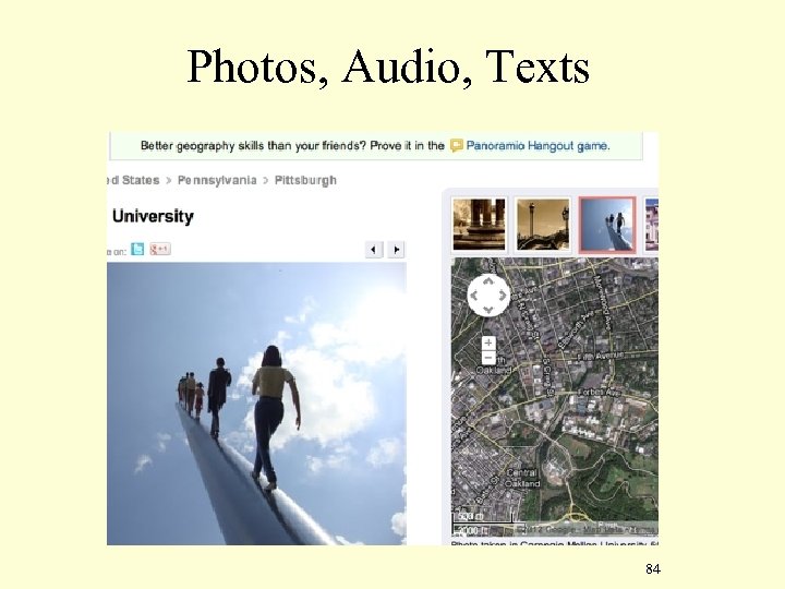 Photos, Audio, Texts 84 