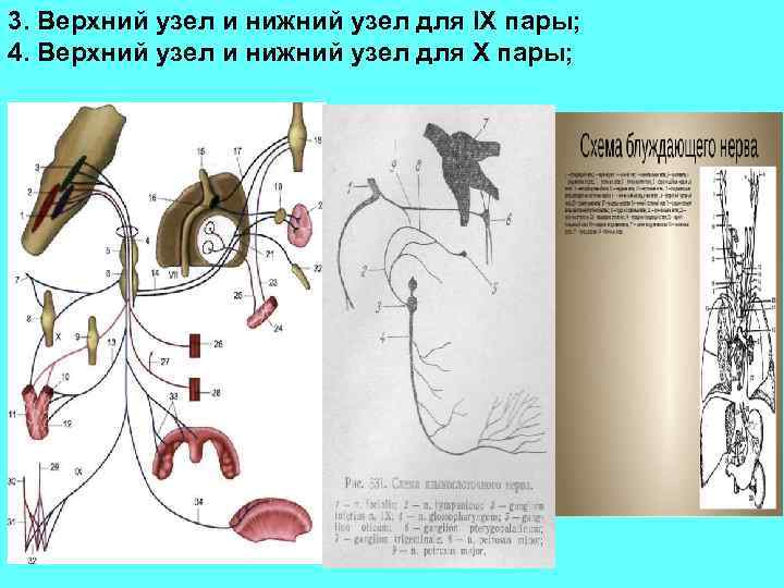 3. Верхний узел и нижний узел для IX пары; 4. Верхний узел и нижний