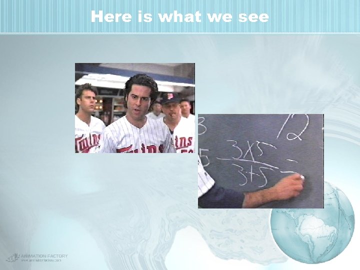Here is what we see 