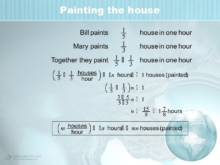 Painting the house 
