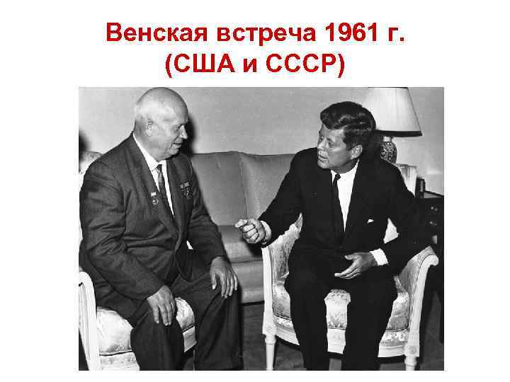 Венская встреча 1961 г. (США и СССР) 