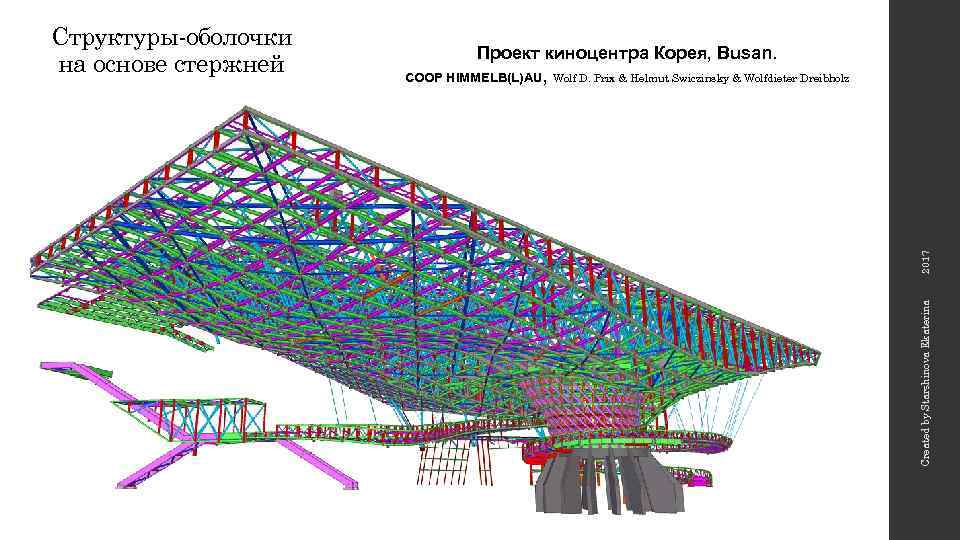 2017 Проект киноцентра Корея, Busan. COOP HIMMELB(L)AU, Wolf D. Prix & Helmut Swiczinsky &