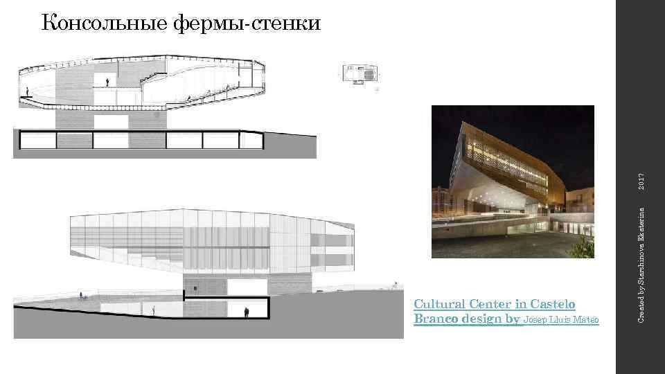 Cultural Center in Castelo Branco design by Josep Lluís Mateo Created by Starshinova Ekaterina