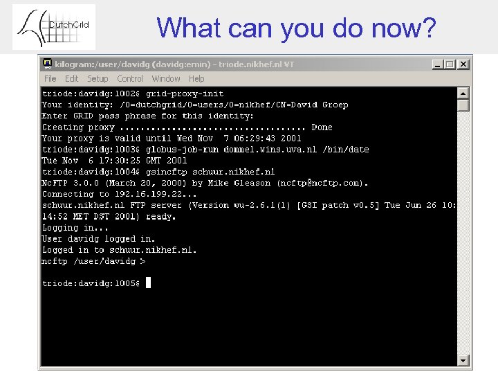 What can you do now? 