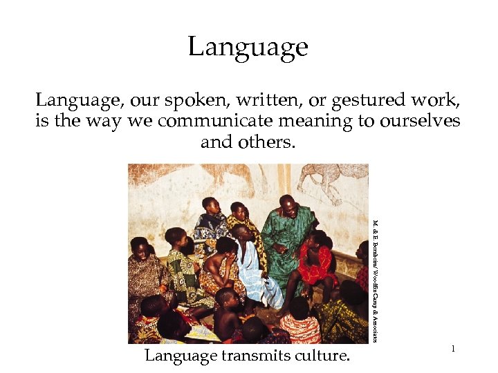 Language, our spoken, written, or gestured work, is the way we communicate meaning to