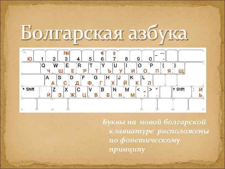 По какому принципу расположены на клавиатуре русские буквы